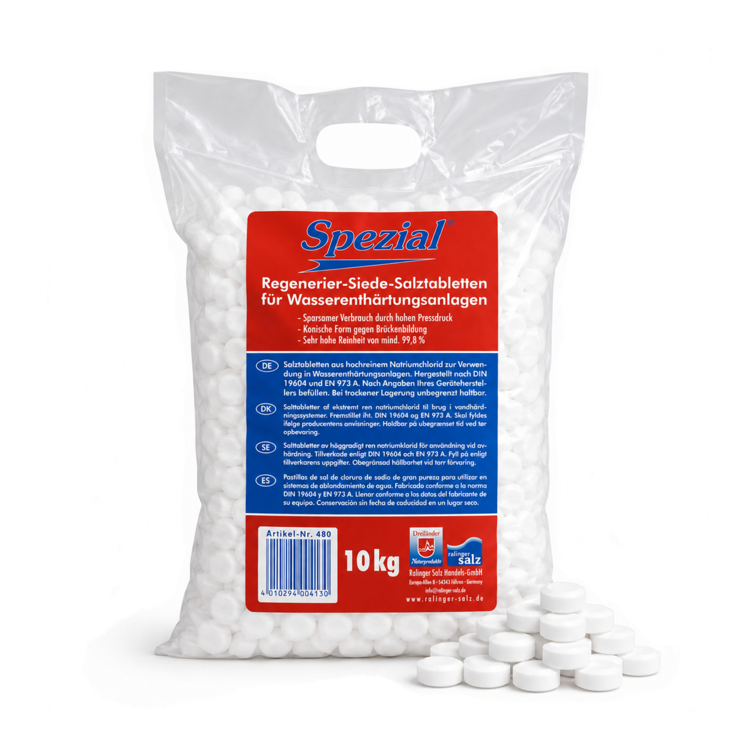 Spezial Regenerier-Salztabletten 10 kg Beutel