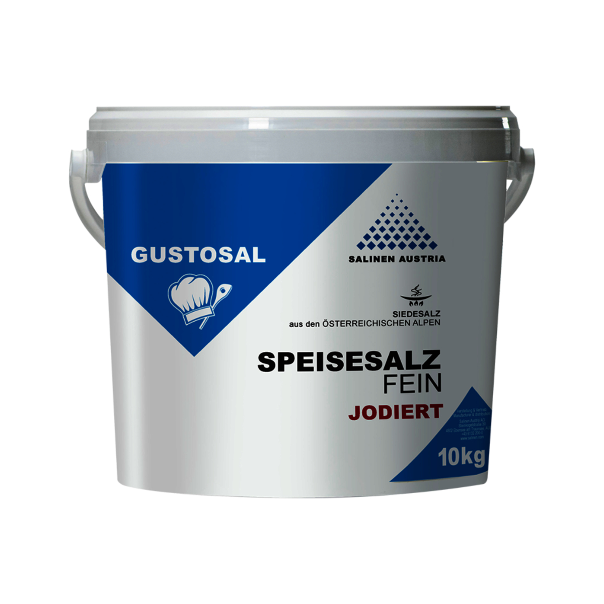 Gustosal Speisesalz fein jodiert 10kg Eimer