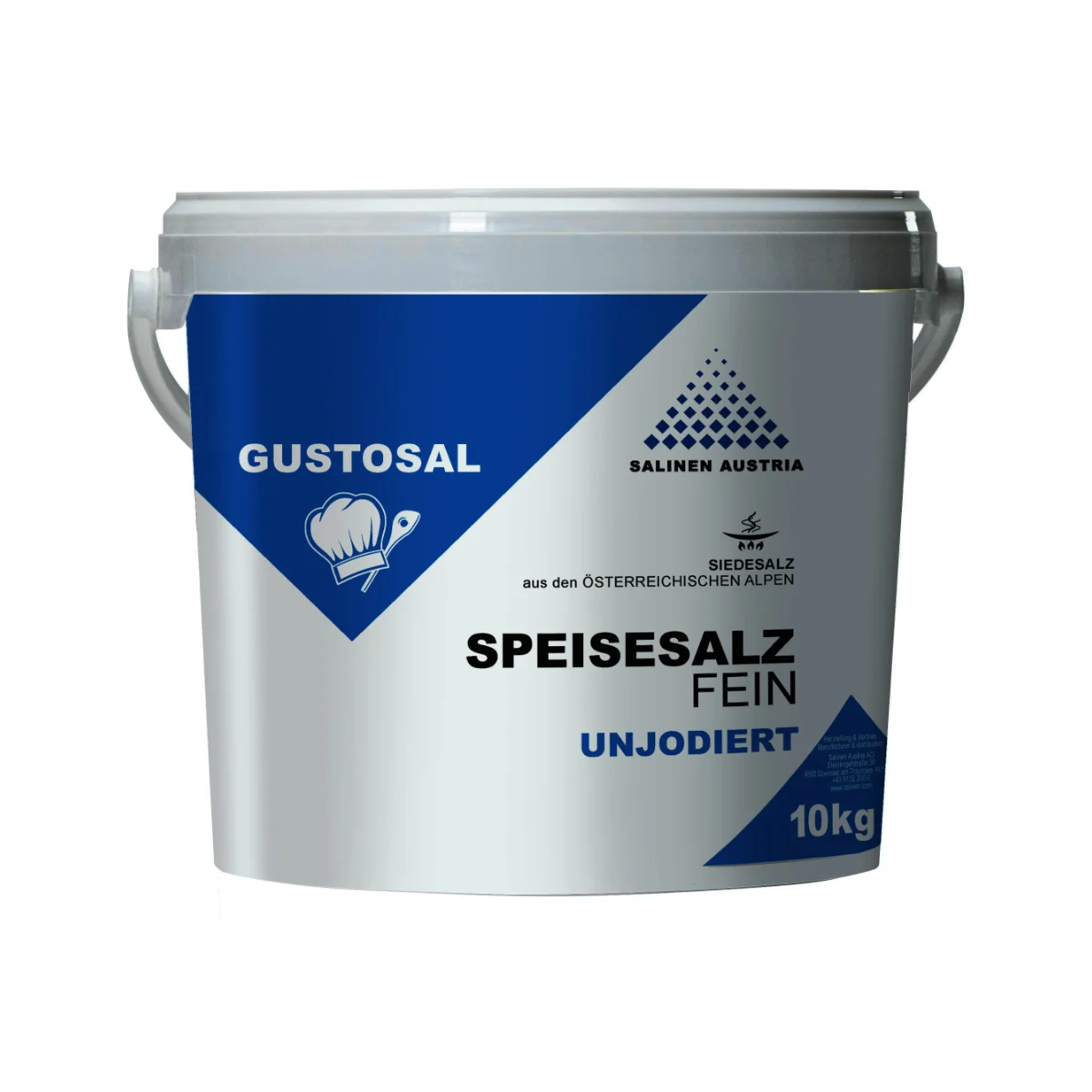Gustosal Speisesalz fein unjodiert 10kg Eimer